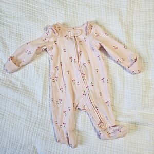 Carters NEWBORN Pink Floral Kids One Piece